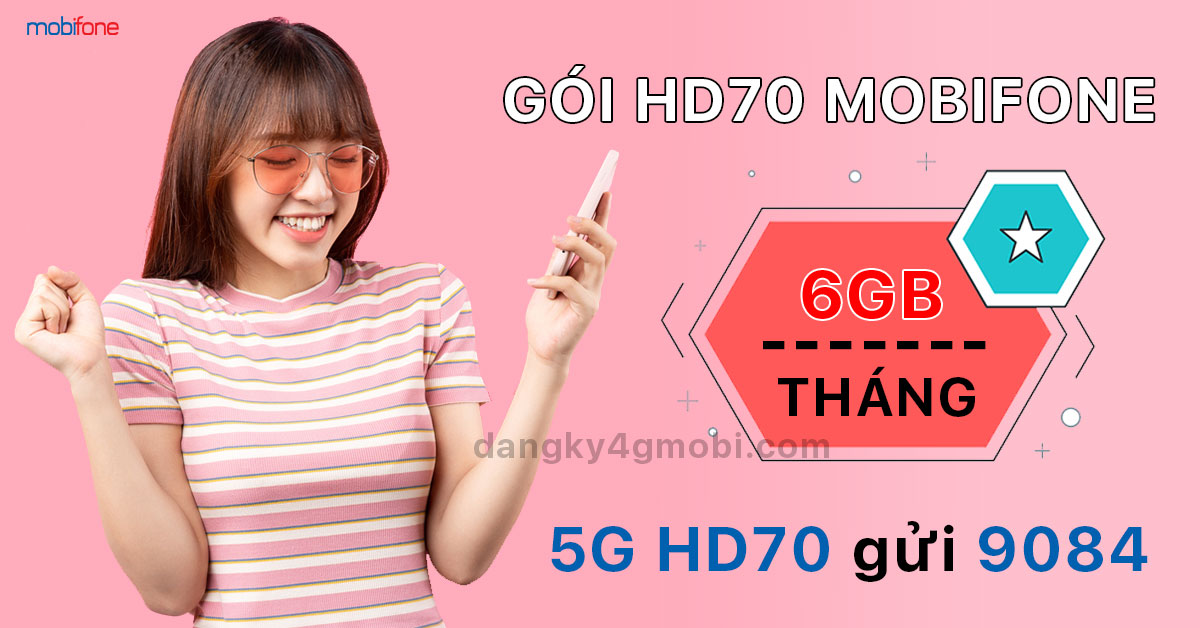 Đăng ký gói HD70 MobiFone