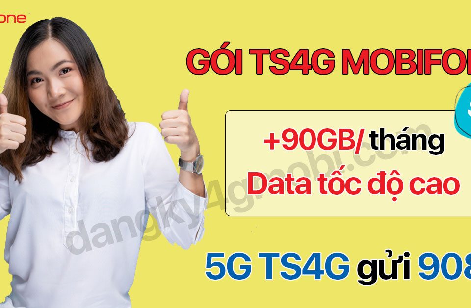 Cú pháp đăng ký gói TS4G Mobi